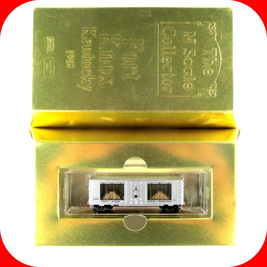 N Scale ***FORT KNOX GOLD*** Transparent Box Car - Micro Trains NSC 08-31 *RARE*
