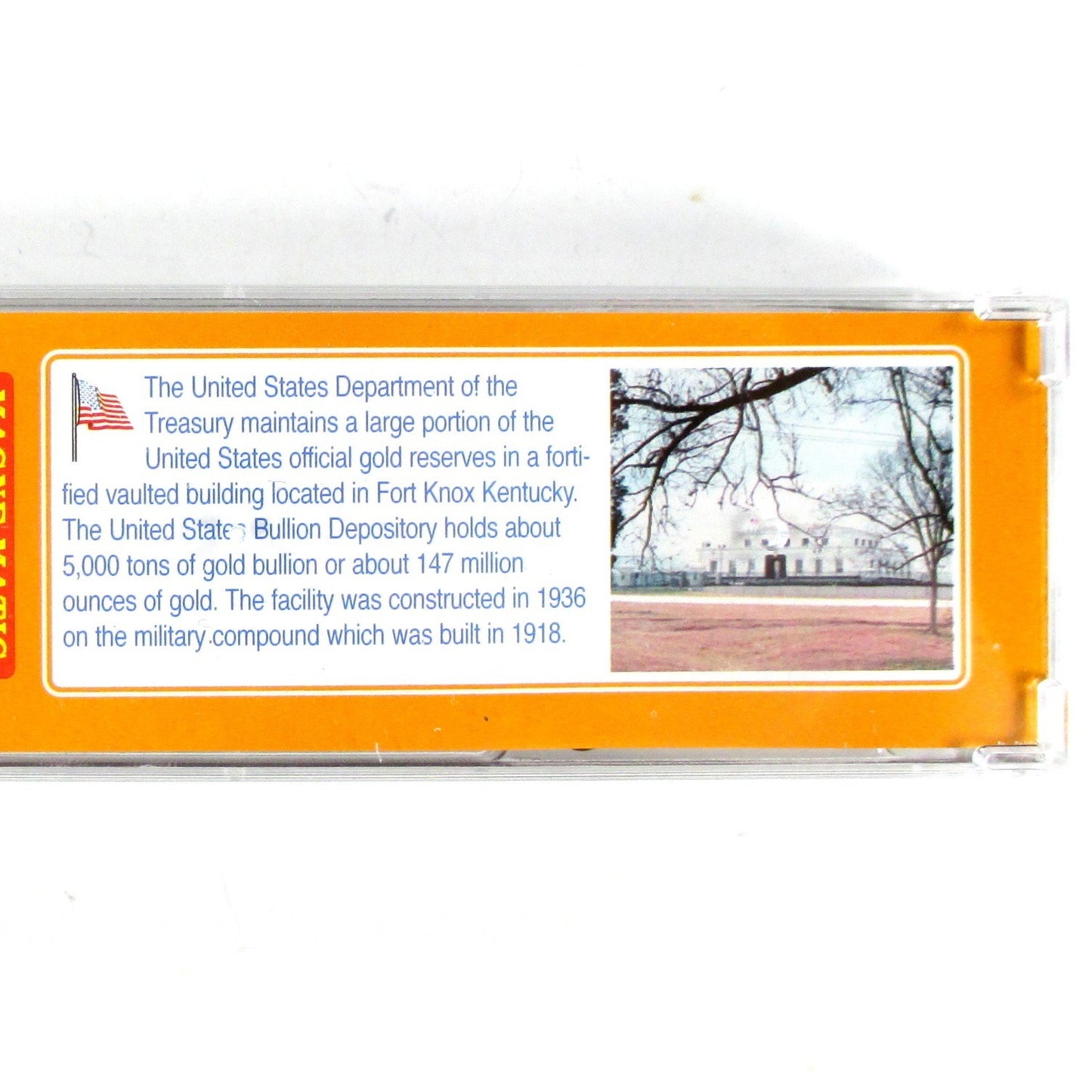 N Scale ***FORT KNOX GOLD*** Transparent Box Car - Micro Trains NSC 08-31 *RARE*