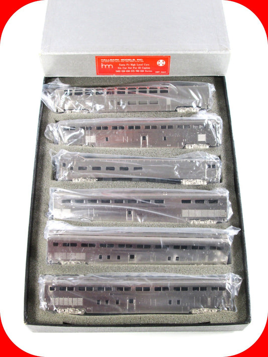 N Scale BRASS ***EL CAPITAN*** Santa Fe High Level Passenger 6-Car Set, HALLMARK