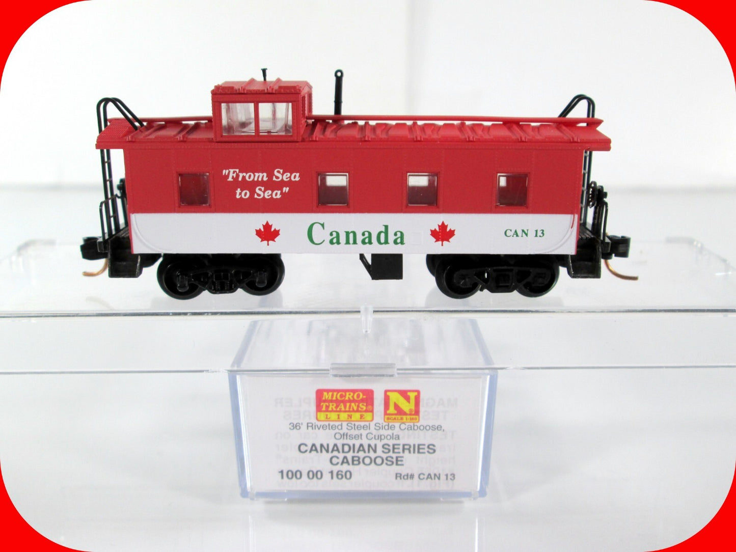 N Scale **CANADA** Series Cupola Caboose, CAN #13 - Micro Trains 10000160 **RARE