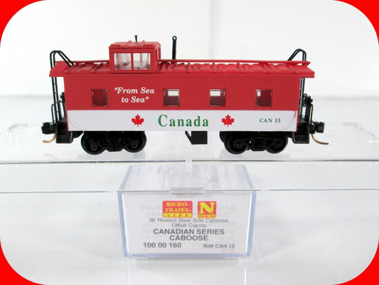 N Scale **CANADA** Series Cupola Caboose, CAN #13 - Micro Trains 10000160 **RARE