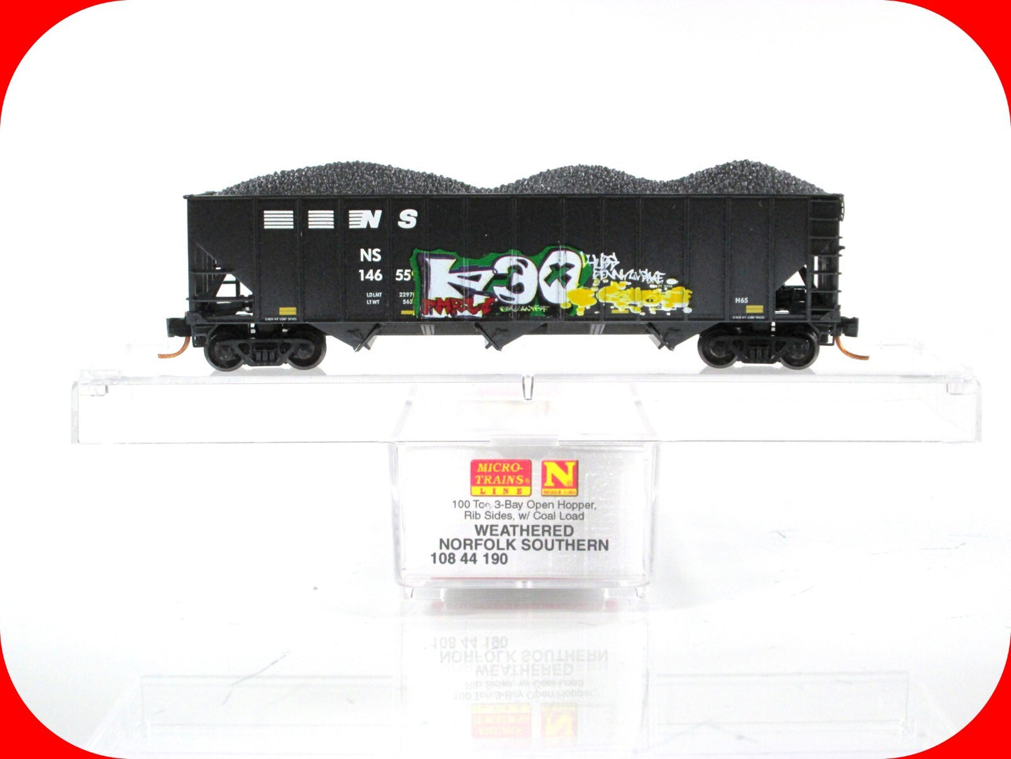 N Scale *NORFOLK SOUTHERN* Weathered Coal Hopper #146559 - Micro Trains 10844190
