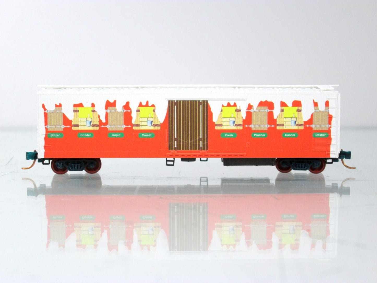 N Scale ***KCS HOLIDAY EXPRESS*** Reindeer Box Car - Micro Trains Special **RARE
