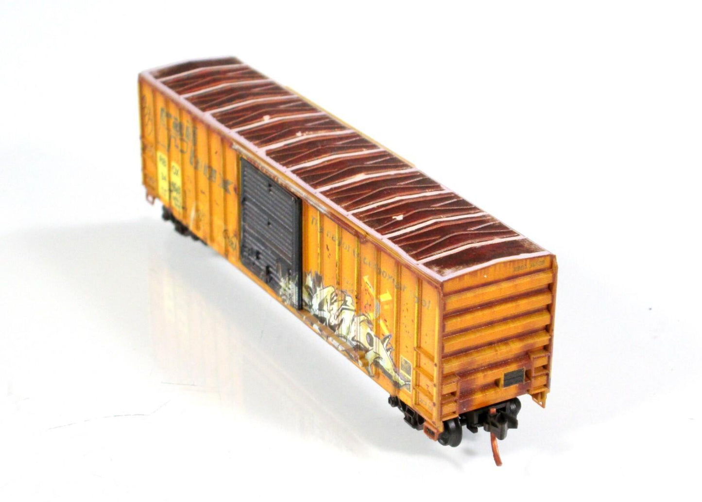 N Scale RAILBOX  **Preserve The Ozone**  GRAFFITI Box Car, Micro Trains 02544015