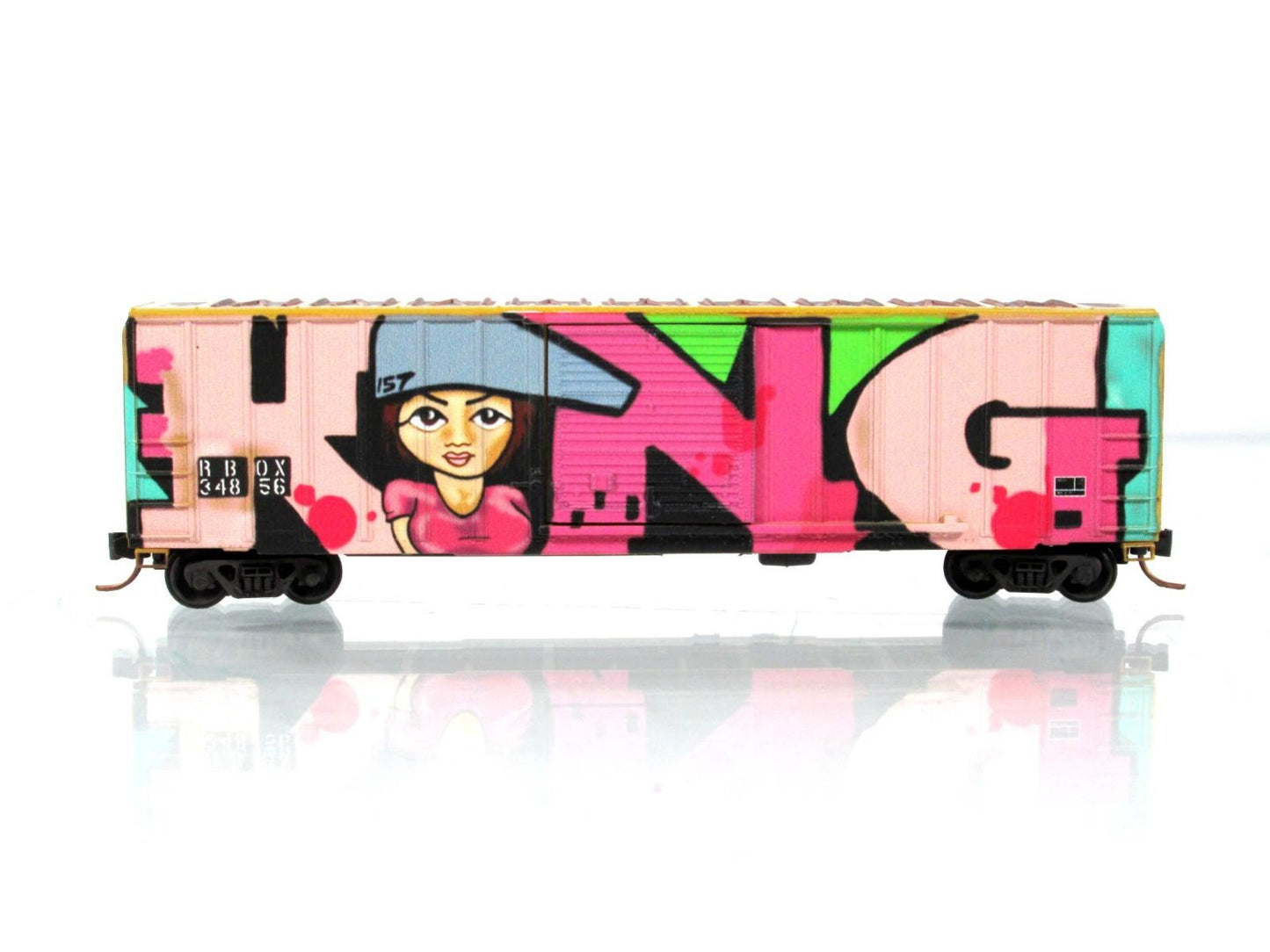 N Scale RAILBOX ***NATIONAL DAY of the COWBOY*** GRAFFITI Box Car - MTL 02544014