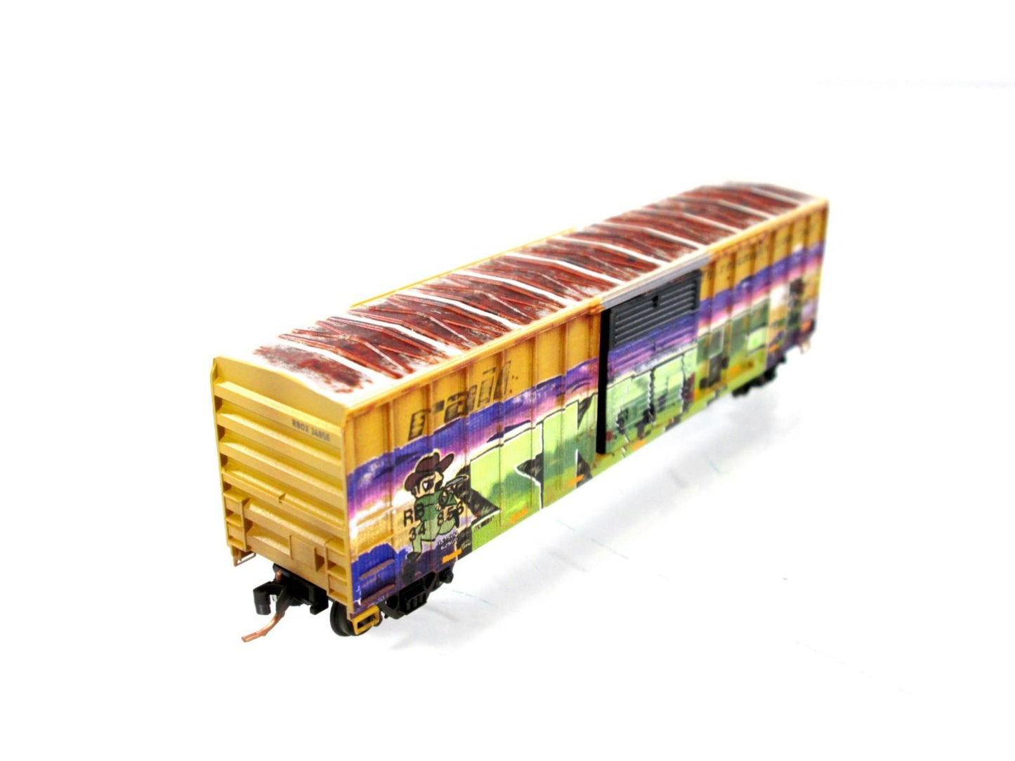 N Scale RAILBOX ***NATIONAL DAY of the COWBOY*** GRAFFITI Box Car - MTL 02544014