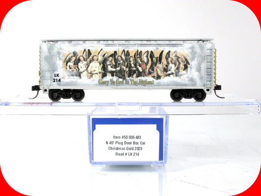 N Scale ***GLORY to GOD in the HIGHEST*** 40' Box Car, LK 214 -- Atlas 50006483