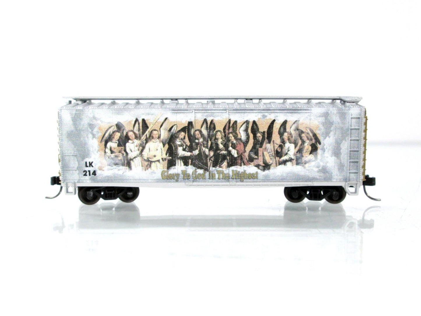 N Scale ***GLORY to GOD in the HIGHEST*** 40' Box Car, LK 214 -- Atlas 50006483