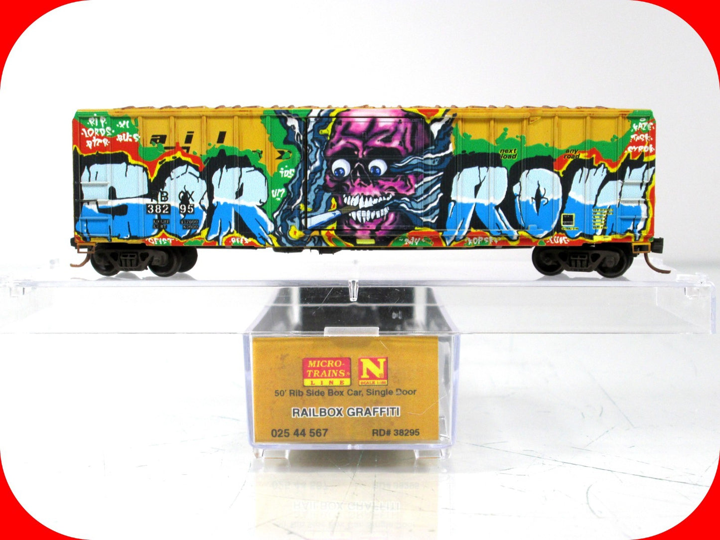 N Scale RAILBOX ***GREAT AMERICAN SMOKEOUT DAY*** GRAFFITI Box Car, MTL 02544567