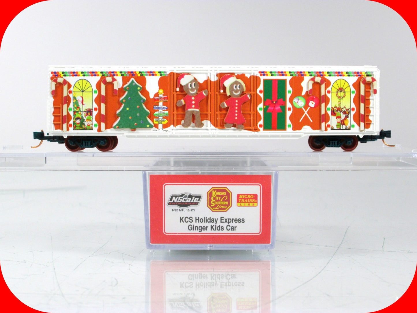 N Scale **KCS HOLIDAY EXPRESS** Ginger Kids Box Car - Micro Trains Special *RARE