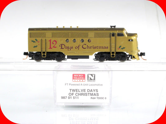 N Scale **12 DAYS of CHRISTMAS** FT Locomotive - Micro Trains 98701511 *DCC Rdy*