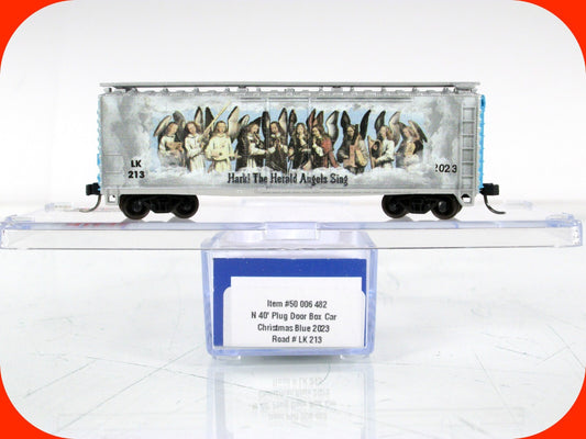 N Scale ***HARK the HERALD ANGELS SING*** 40' Box Car, LK 213 -- Atlas 50006482
