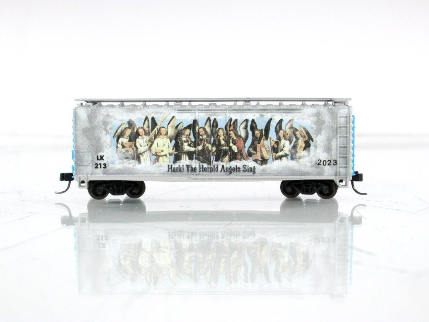 N Scale ***HARK the HERALD ANGELS SING*** 40' Box Car, LK 213 -- Atlas 50006482