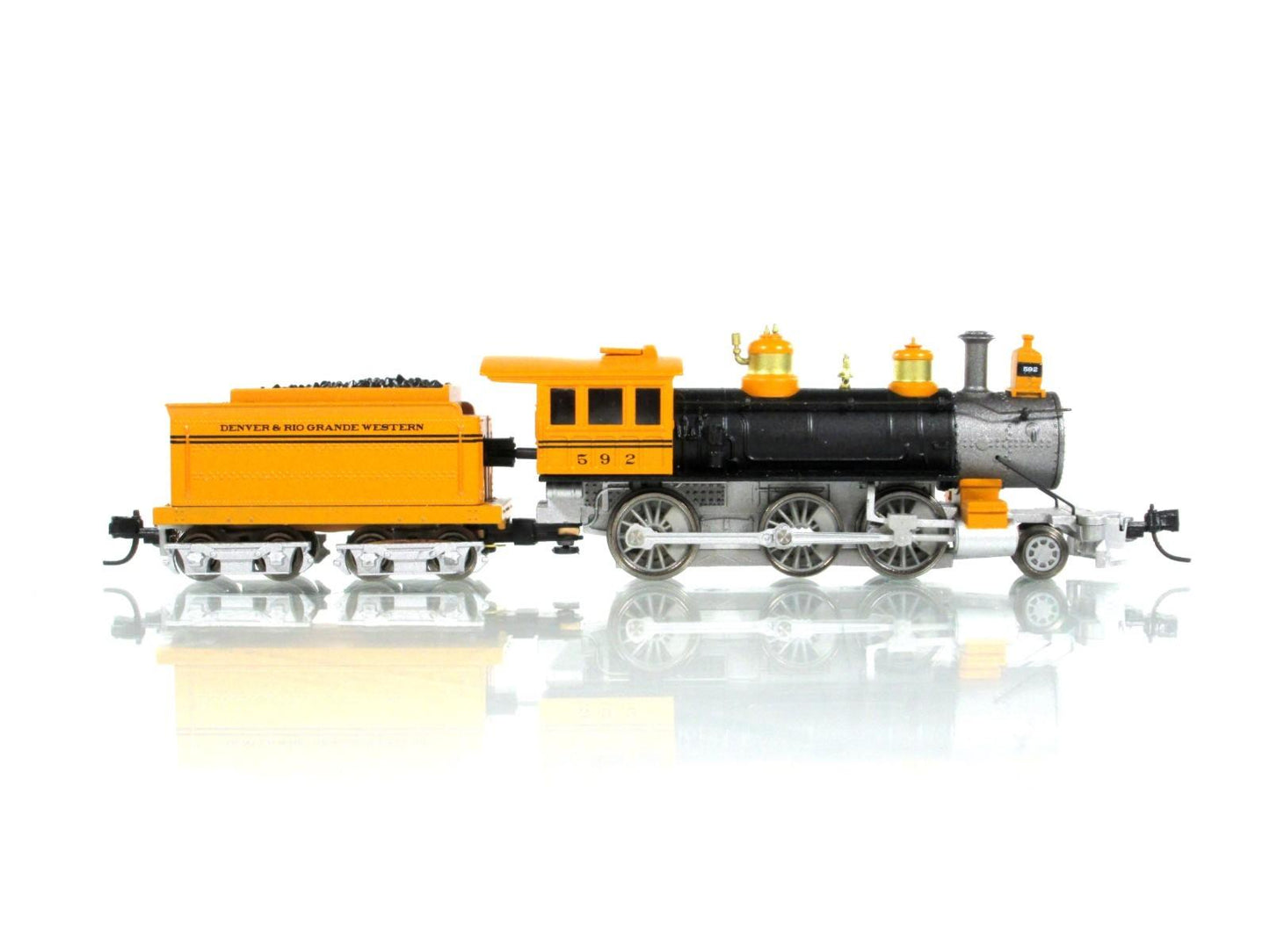 N Scale ***RIO GRANDE*** 2-6-0 Old Time Steam Locomotive #592 ---- Athearn 11901
