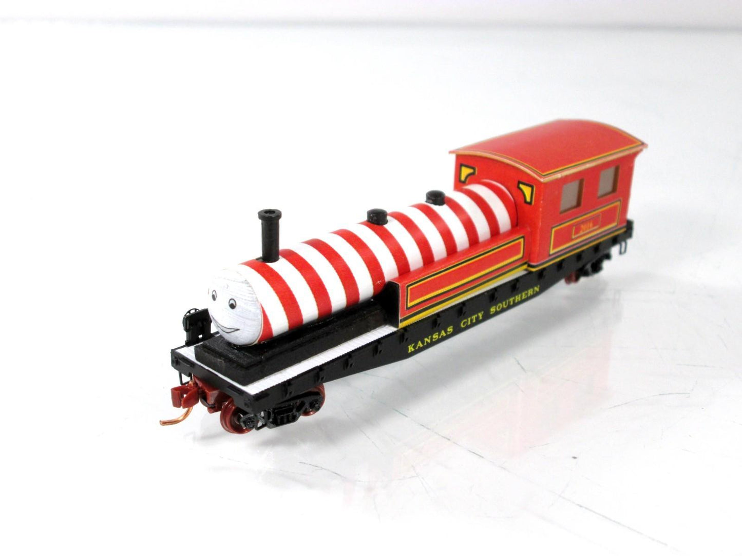N Scale ***KCS HOLIDAY EXPRESS*** RUDY on Flat Car - Micro Trains Special **RARE