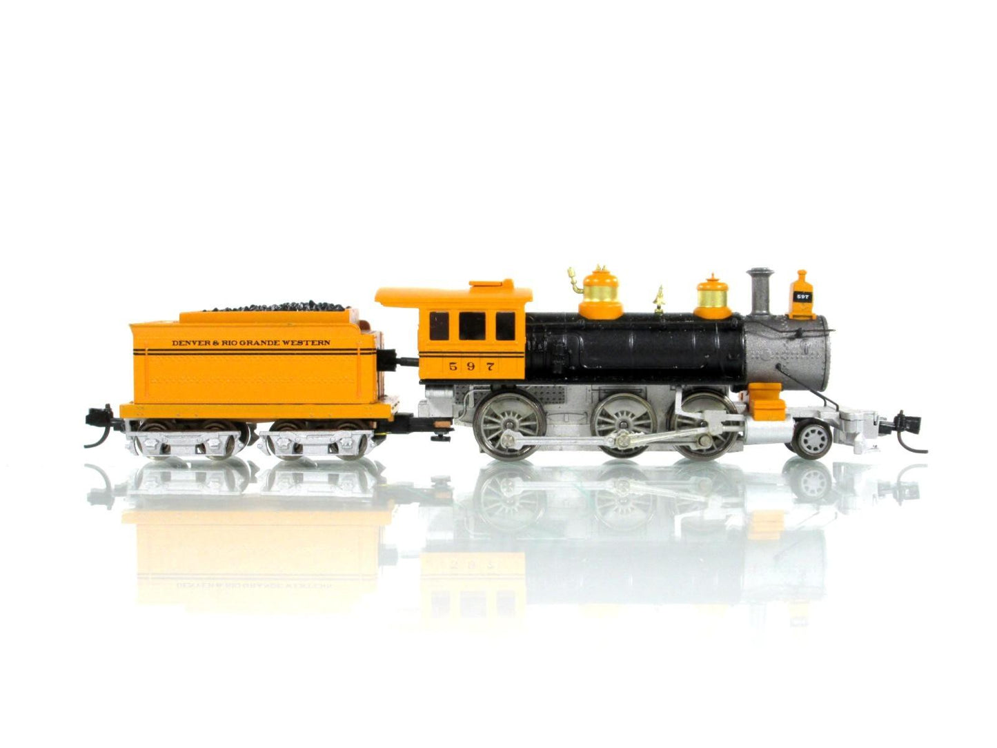 N Scale ***RIO GRANDE*** 2-6-0 Old Time Steam Locomotive #597 ---- Athearn 11902