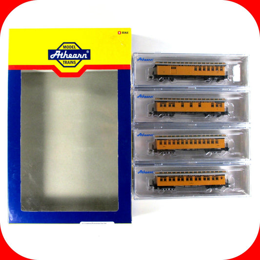 N Scale **DENVER RIO GRANDE** Old-Time Overland Passenger 4-Pack - Athearn 11933