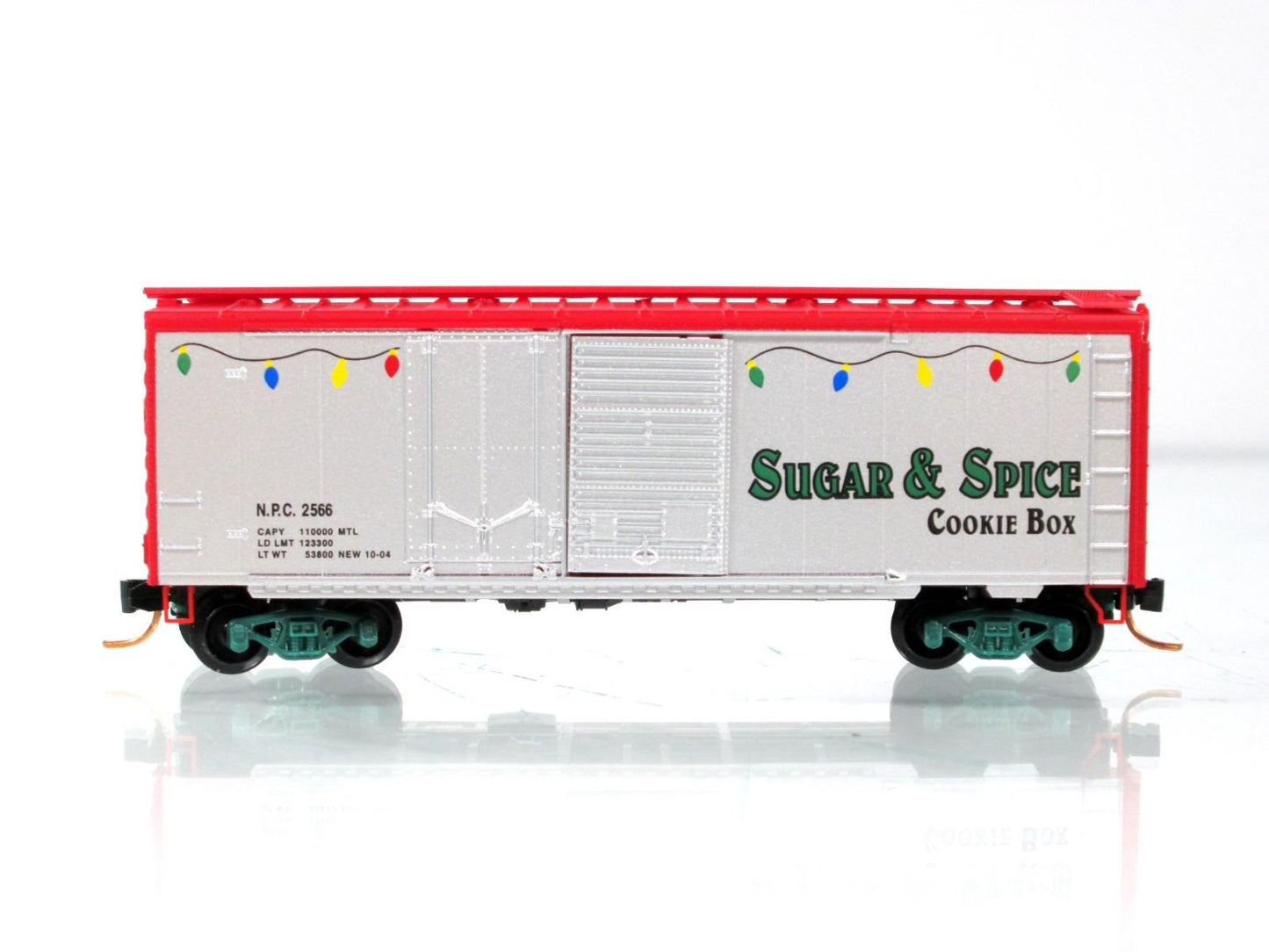 N Scale **NORTH POLE CENTRAL** Sugar & Spice Cookie Box Car - Micro Trains 22120