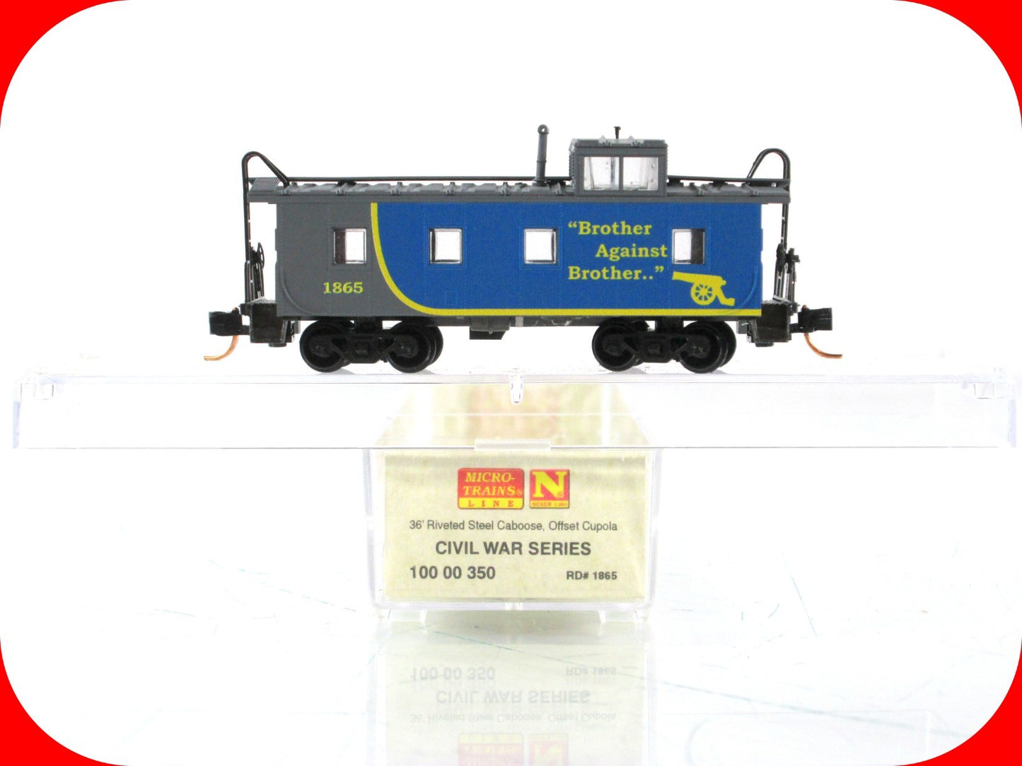 N Scale **CIVIL WAR CABOOSE** Brother Against Brother #1865 - MTL 10000350 *RARE