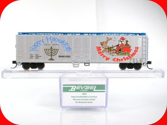 N Scale ***HANUKKAH / CHRISTMAS*** Box Car #2000 -- Atlas / Bev-Bel 10059 **RARE
