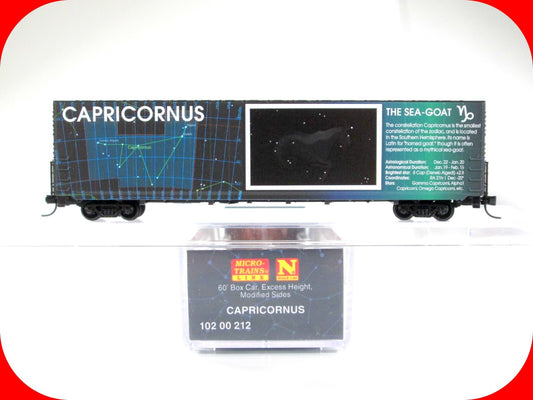 N Scale CAPRICORNUS SEA-GOAT, Dec-Jan ZODIAC, 60' Box Car -Micro Trains 10200212