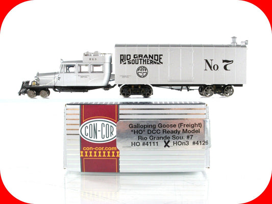 HOn3 Scale ***RIO GRANDE SOUTHERN** Galloping Goose #7 - Con-Cor 4126, DCC Ready
