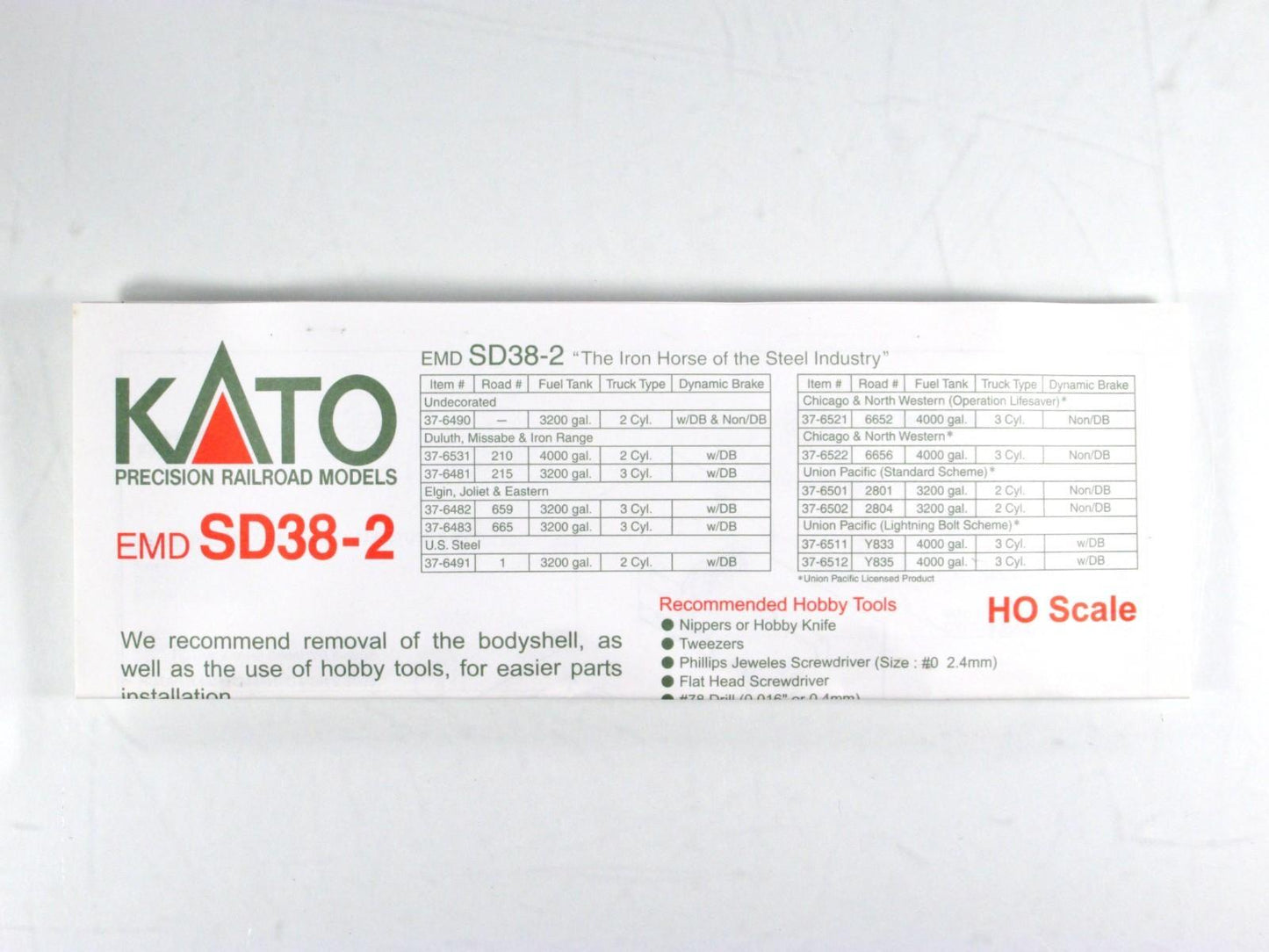 HO Scale ***US STEEL CUMBERLAND MINE*** SD38-2, USS 1 -- Kato 37-6491, DCC Ready