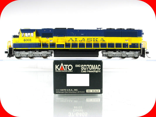 HO Scale ***ALASKA*** SD70MAC Locomotive, ARR 4001 ----- Kato 37-6453, DCC Ready