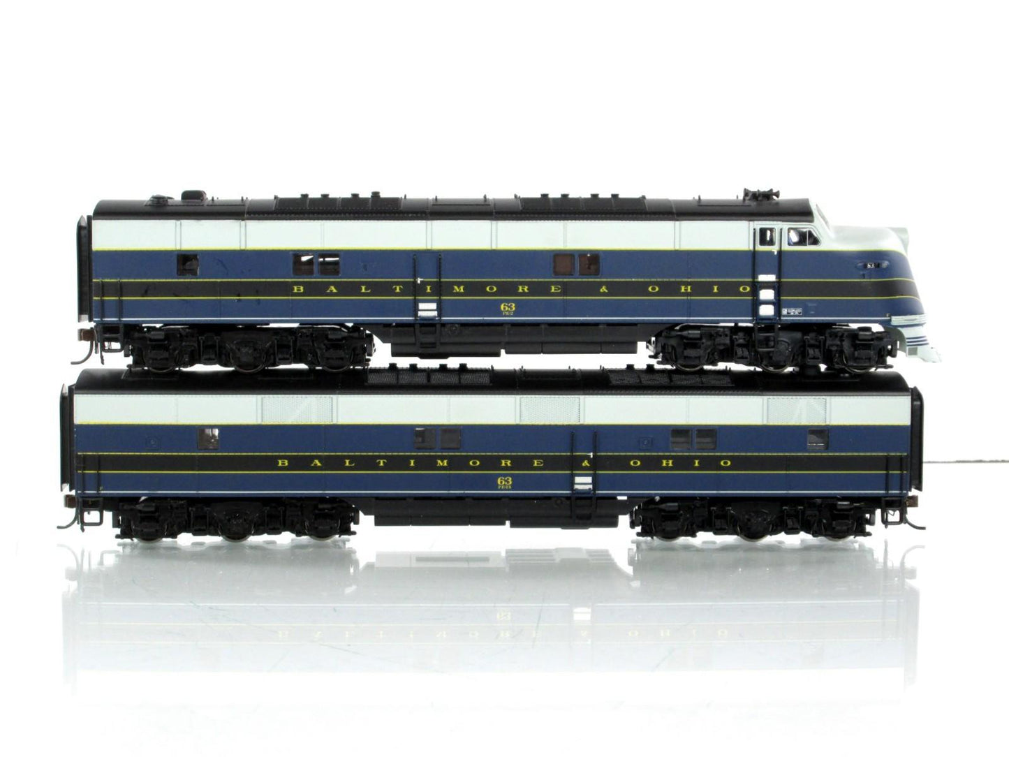 HO Scale **BALTIMORE OHIO** E6A E6B, #63 - Broadway 2335 2336 DCC Paragon2 Sound
