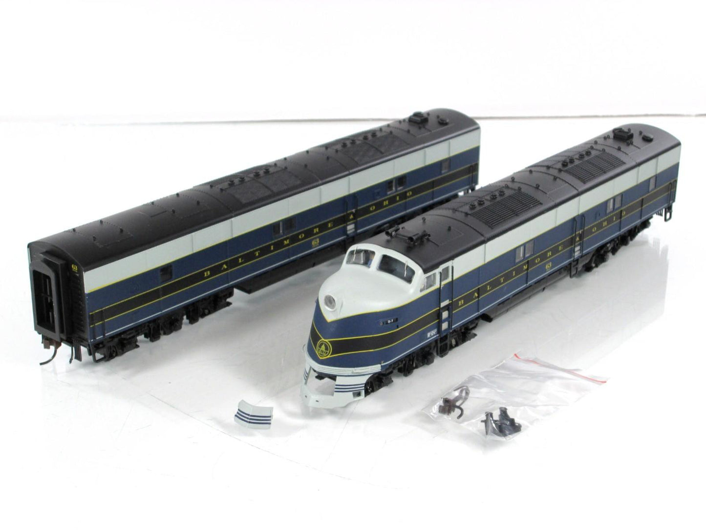 HO Scale **BALTIMORE OHIO** E6A E6B, #63 - Broadway 2335 2336 DCC Paragon2 Sound