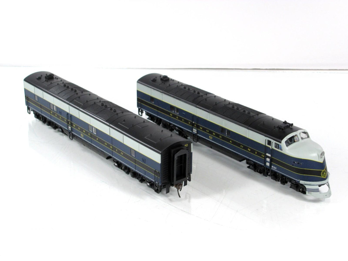 HO Scale **BALTIMORE OHIO** E6A E6B, #63 - Broadway 2335 2336 DCC Paragon2 Sound