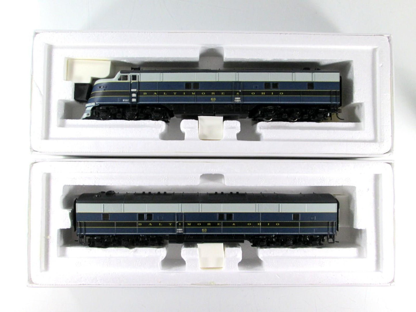 HO Scale **BALTIMORE OHIO** E6A E6B, #63 - Broadway 2335 2336 DCC Paragon2 Sound