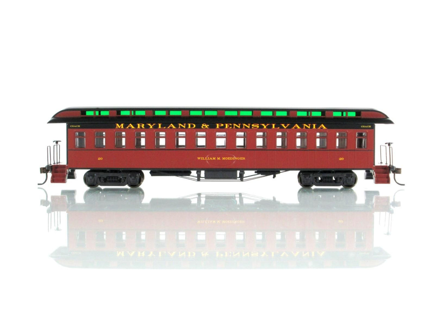 HO Scale **STRASBURG** Overland Coach "William Moedinger" #20 - Roundhouse 99473