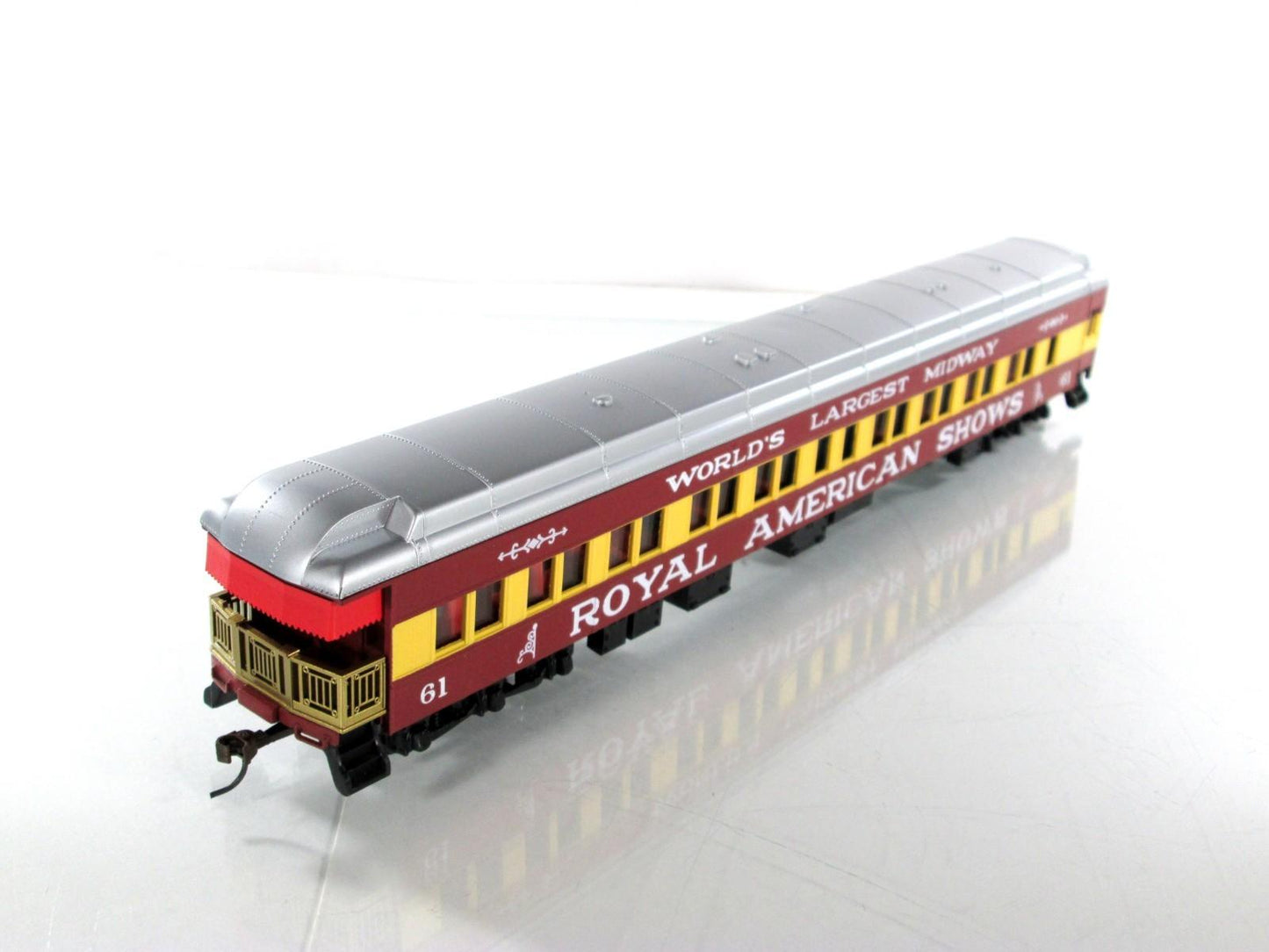 HO Scale **ROYAL AMERICAN SHOWS** 1920s Passenger 8-Set - IHC 49598, Knuckle Cpl