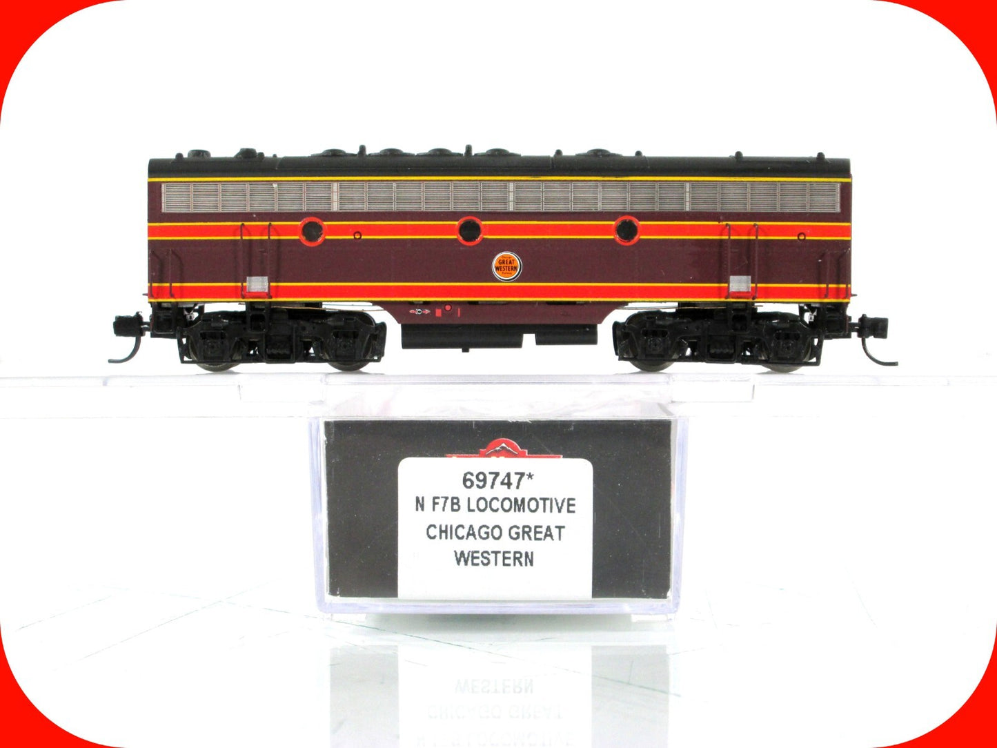 N Scale **CHICAGO GREAT WESTERN*** EMD F7B - Intermountain 69747, DCC Rdy **RARE