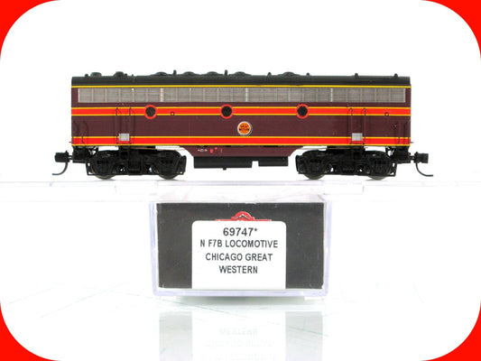 N Scale **CHICAGO GREAT WESTERN*** EMD F7B - Intermountain 69747, DCC Rdy **RARE