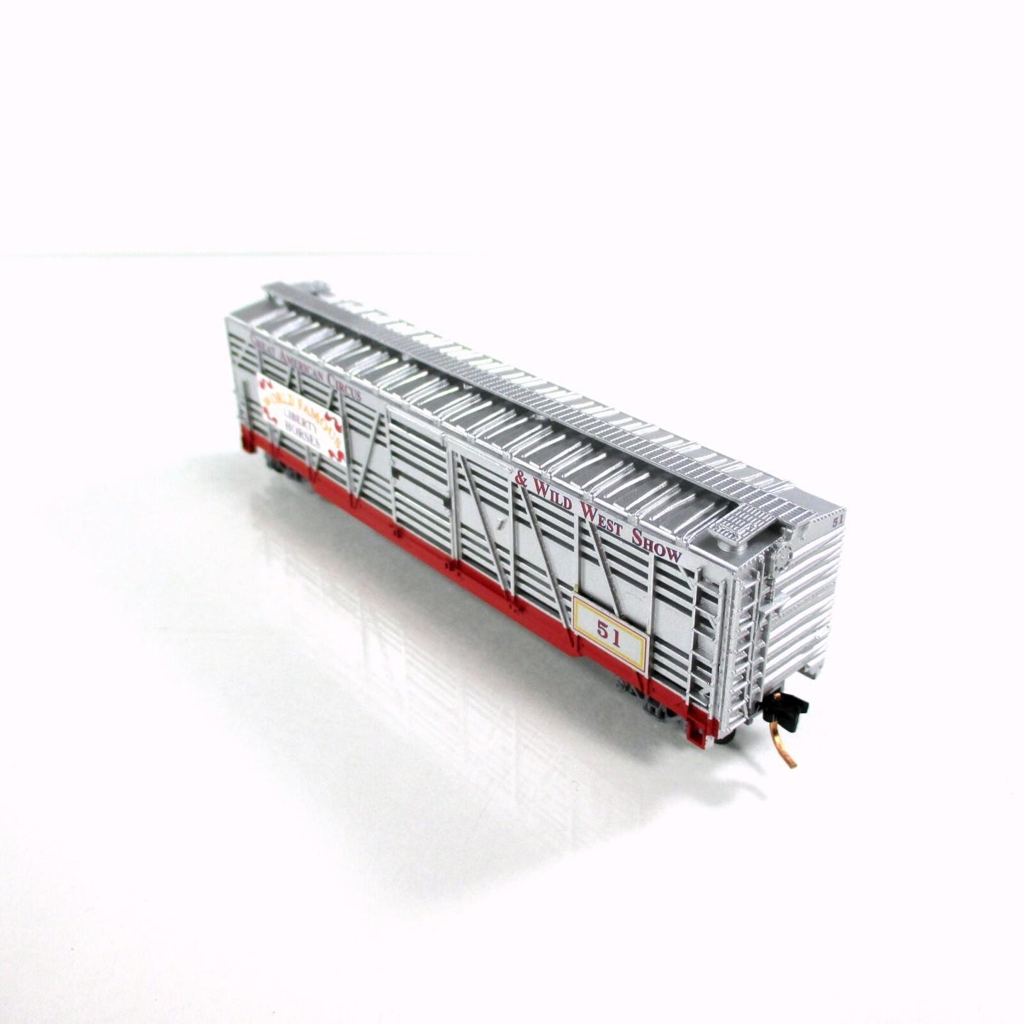 N Scale *AMERICAN CIRCUS & WILD WEST* Stock Car #51 - Atlas, Lowell Smith **RARE
