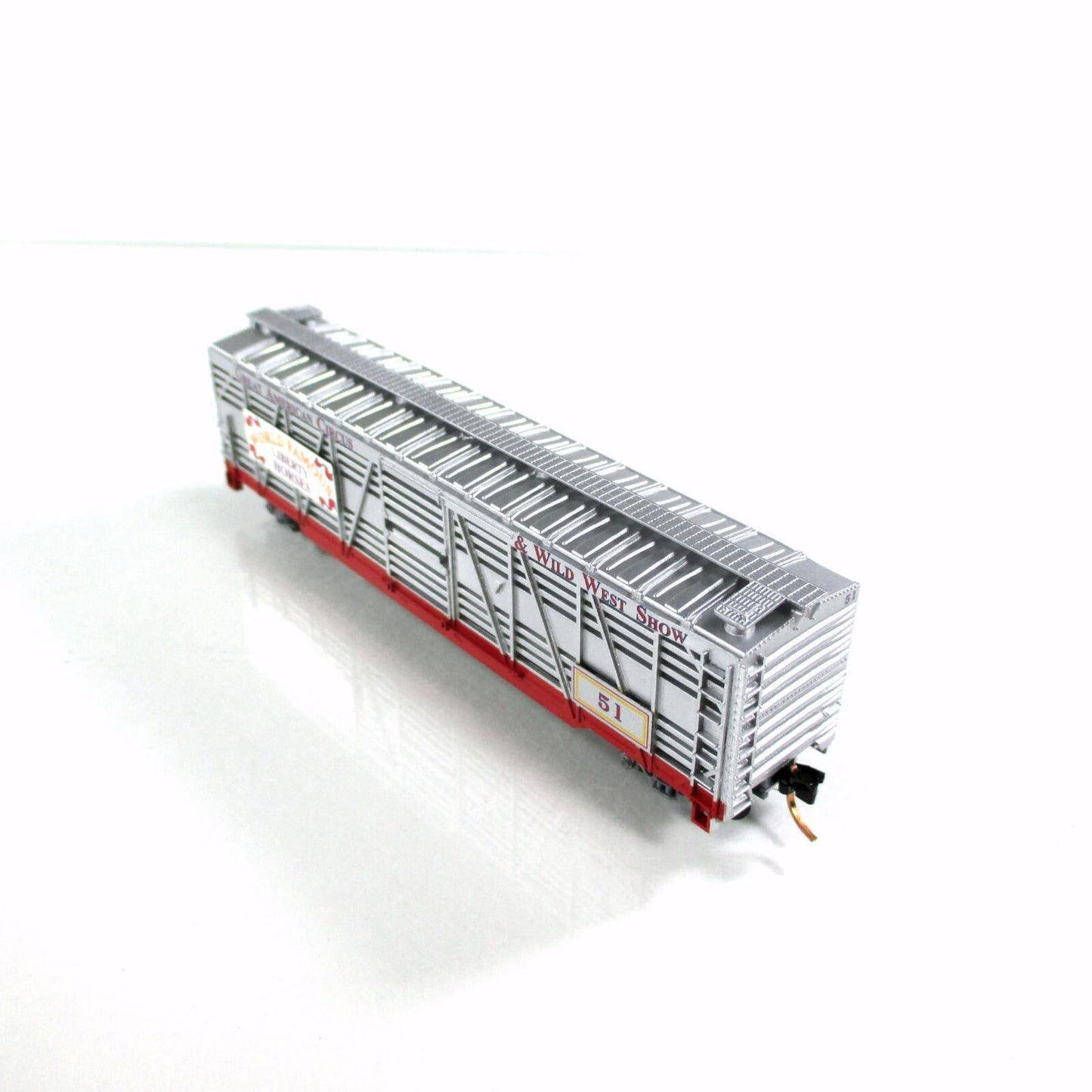 N Scale *AMERICAN CIRCUS & WILD WEST* Stock Car #51 - Atlas, Lowell Smith **RARE