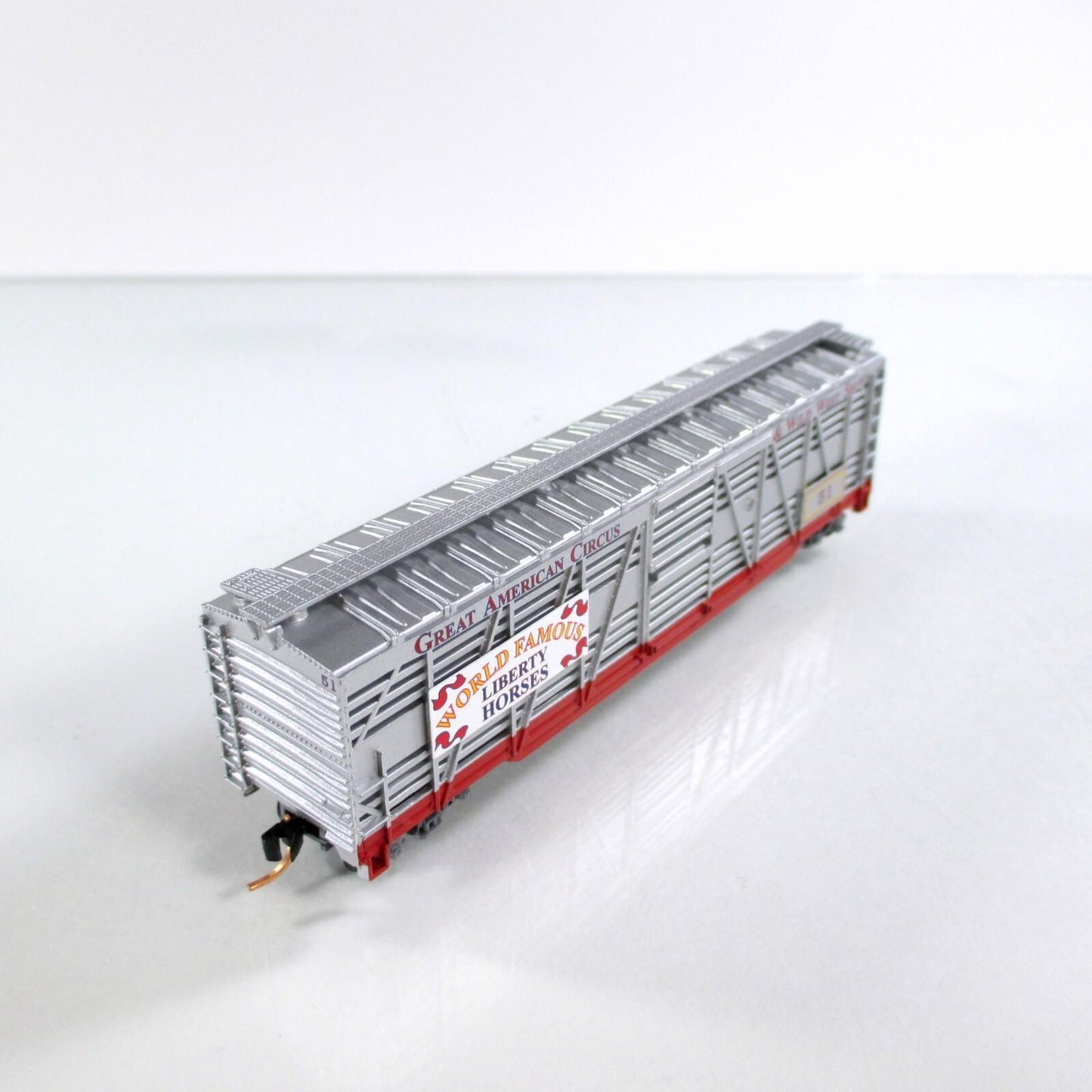 N Scale *AMERICAN CIRCUS & WILD WEST* Stock Car #51 - Atlas, Lowell Smith **RARE