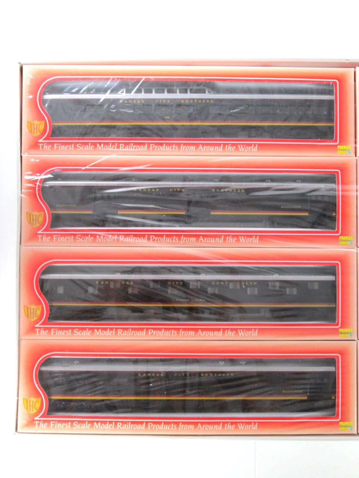 HO Scale *KANSAS CITY SOUTHERN* Passenger Set -IHC 48128, Knuckle Cpl, Interiors