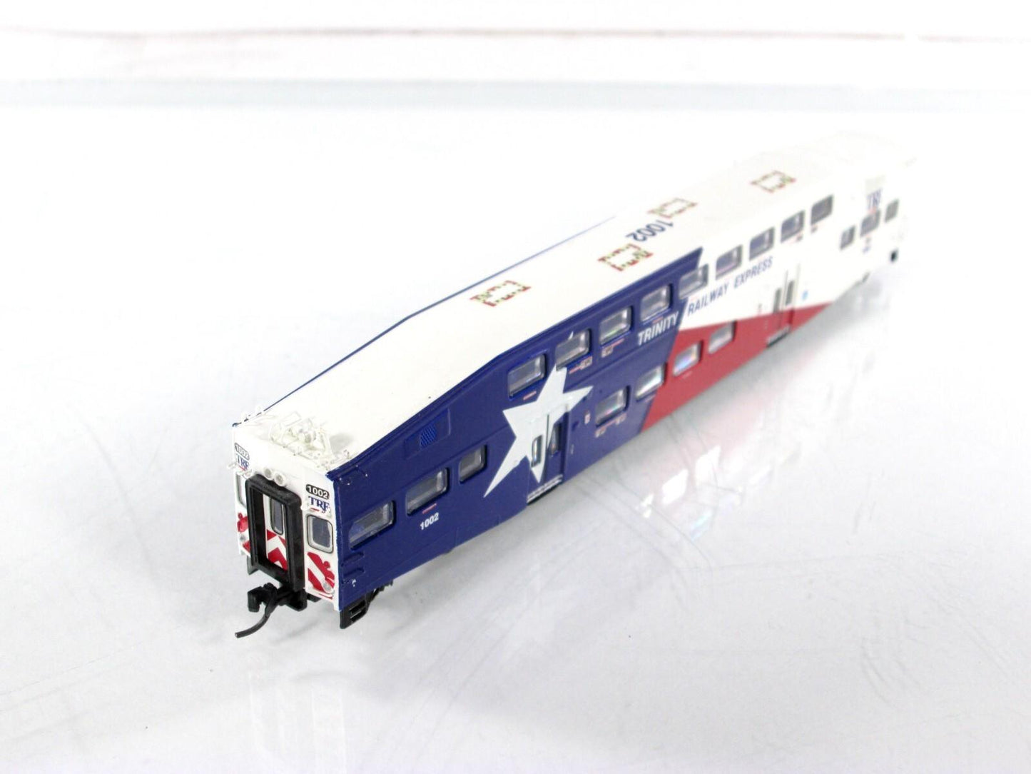 N Scale **TRINITY RAILWAY EXPRESS** Bombardier Control Car #1002 - Athearn 10126
