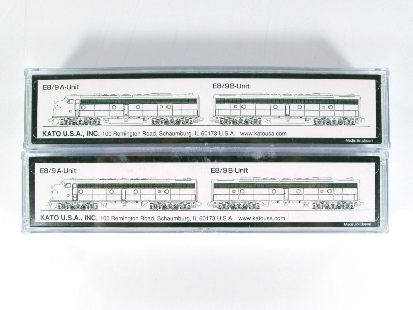 N Scale ***SANTA FE*** E8/9 AB Locomotive Set, ATSF 82 ---- Kato 106-2401 w/ DCC