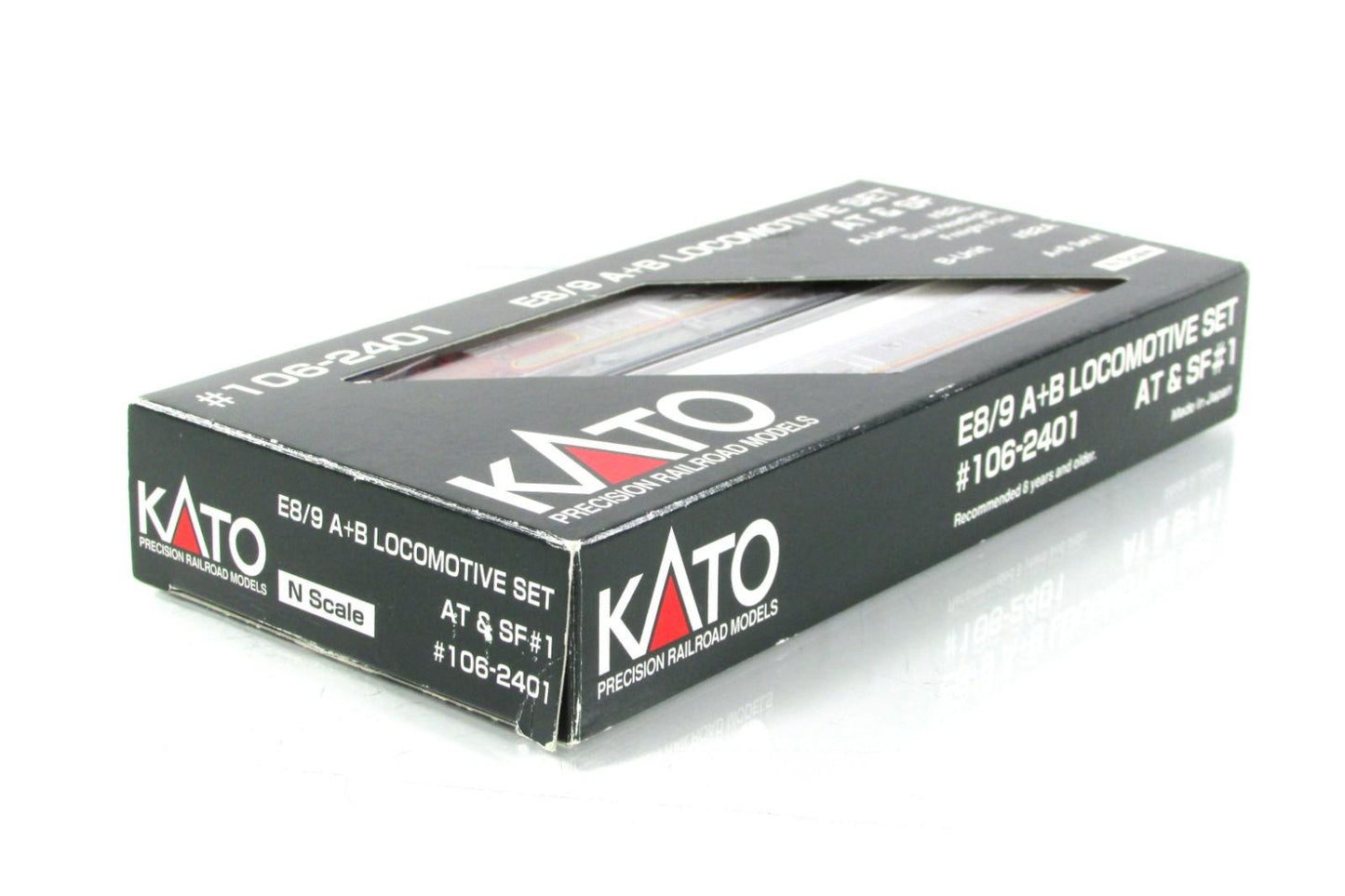 N Scale ***SANTA FE*** E8/9 AB Locomotive Set, ATSF 82 ---- Kato 106-2401 w/ DCC