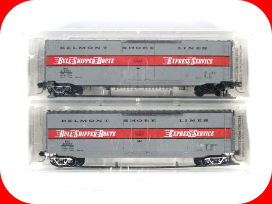 N Scale *BELMONT SHORE LINES*  *BULL SHIPPER* Box Car Set - Micro Trains Special