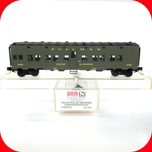 N Scale WWII US OFFICE of DEFENSE 50' Troop Sleeper #9082 -Micro Trains 116010.4