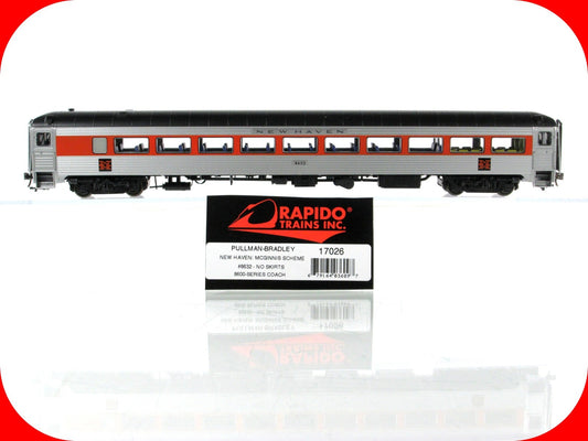 HO Scale ***NEW HAVEN*** Passenger Coach #8632 --- Rapido 17026, Lighted **RARE*
