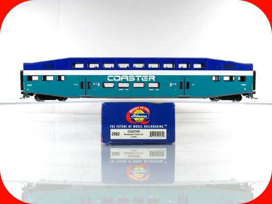 HO Scale ***SAN DIEGO COASTER*** Bombardier Commuter Coach #2402  - Athearn 2562