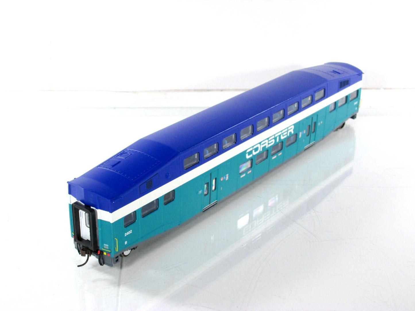 HO Scale ***SAN DIEGO COASTER*** Bombardier Commuter Coach #2402  - Athearn 2562