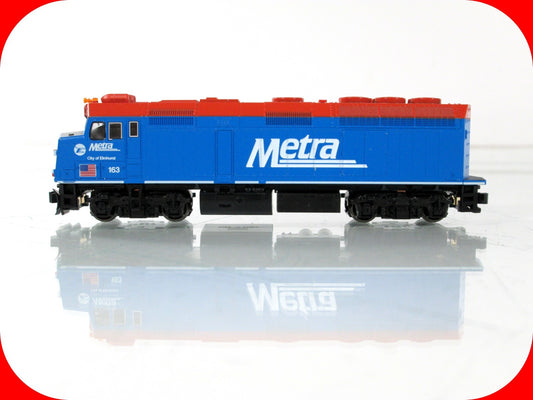 N Scale ***CHICAGO METRA - ELMHURST*** EMD F40PH #163 -- Kato 176-9103 **DCC Rdy