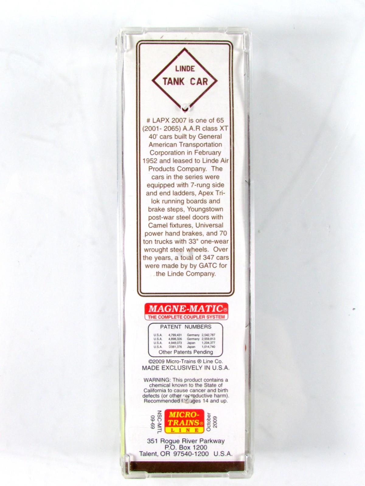 N Scale ***LINDE*** Box Car w/ Chemical Tank, LAPX 2007 --- NSC MTL 09-69 **RARE